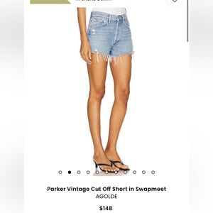 AGOLDE cut off shorts